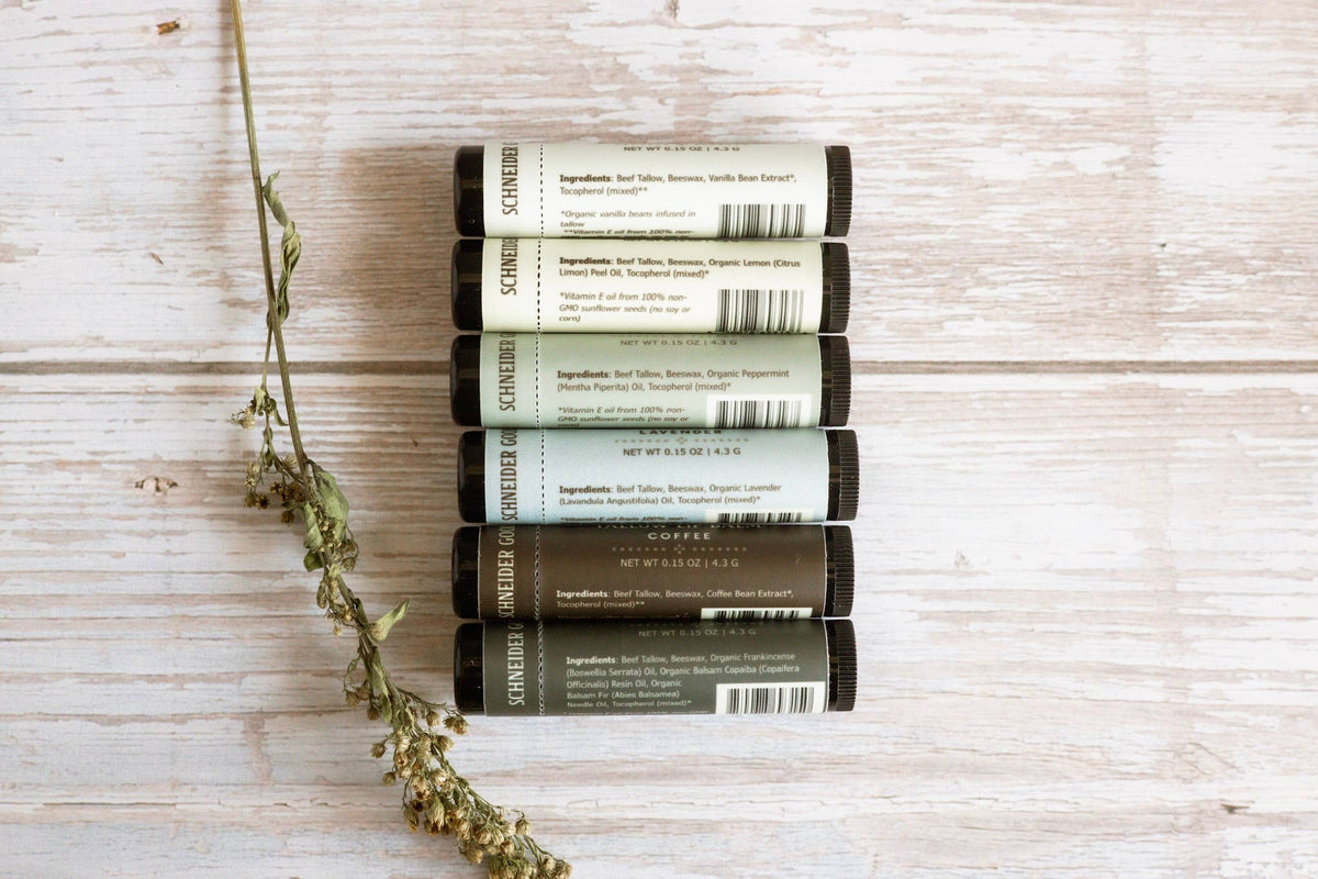 Grass-Fed Tallow Lip Balm by Schneider Goods Co.