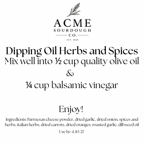 Dipping Oil Seasoning